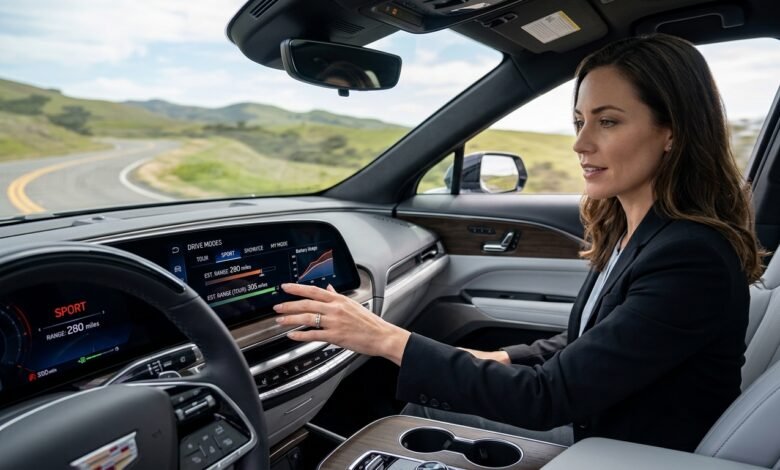 Do the Driving Modes in Cadillac LYRIQ Offer Different Ranges or Battery Usages?